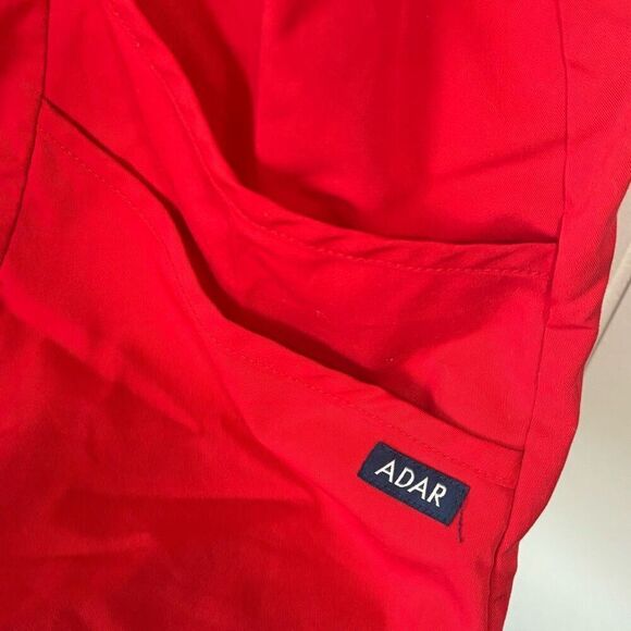 Adar Pro Red V-Neck Scrub Top XL - Picture 3 of 4
